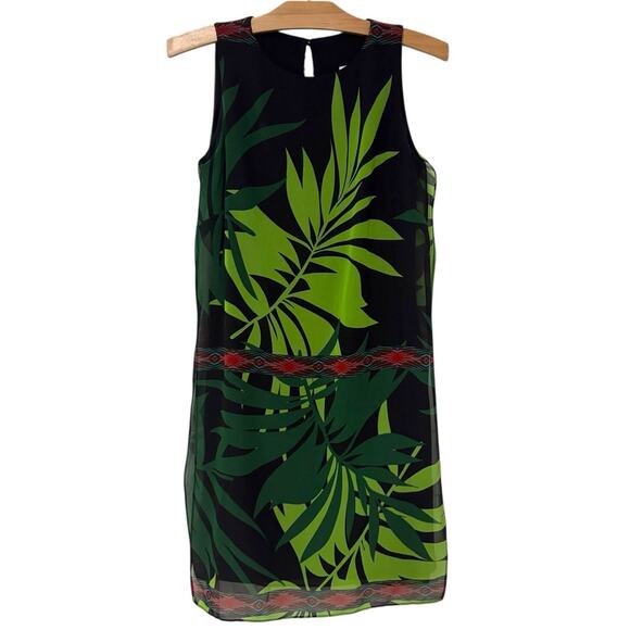 Joseph Ribkoff Dresses & Skirts - Joseph Ribkoff | Dress Sleeveless Tropical Knee Length Black Fern- Size 4